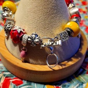 Willabee and Ward monthly charm bracelet,  June